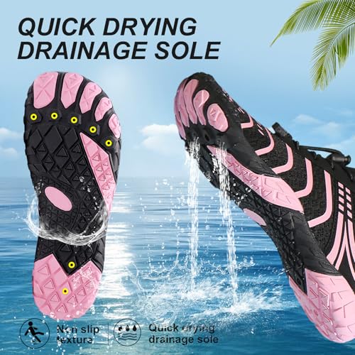 Image of Voyabarefoot Shoes for Women Men 2026 Upgrade Wide Toe Box Barefoot Hiking Sandals,Non-Slip Adjustable Water Shoes for Beach Walking Travel, Comfortable Slip On Walking Shoes