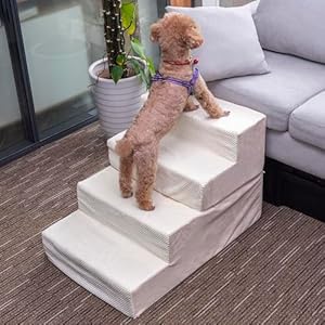 Dog-Stairs-for-Medium-Dogs-4-Tiers-Pet-Steps-with-High-Density-Foam-and-Removable-Cover-to-Get-on-High-Beds-Couch202920inches-Beige - Cucciolini Doodles   Dog-Stairs-for-Medium-Dogs-4-Tiers-Pet-Steps-with-High-Density-Foam-and-Removable-Cover-to-Get-on-High-Beds-Couch202920inches-Beige