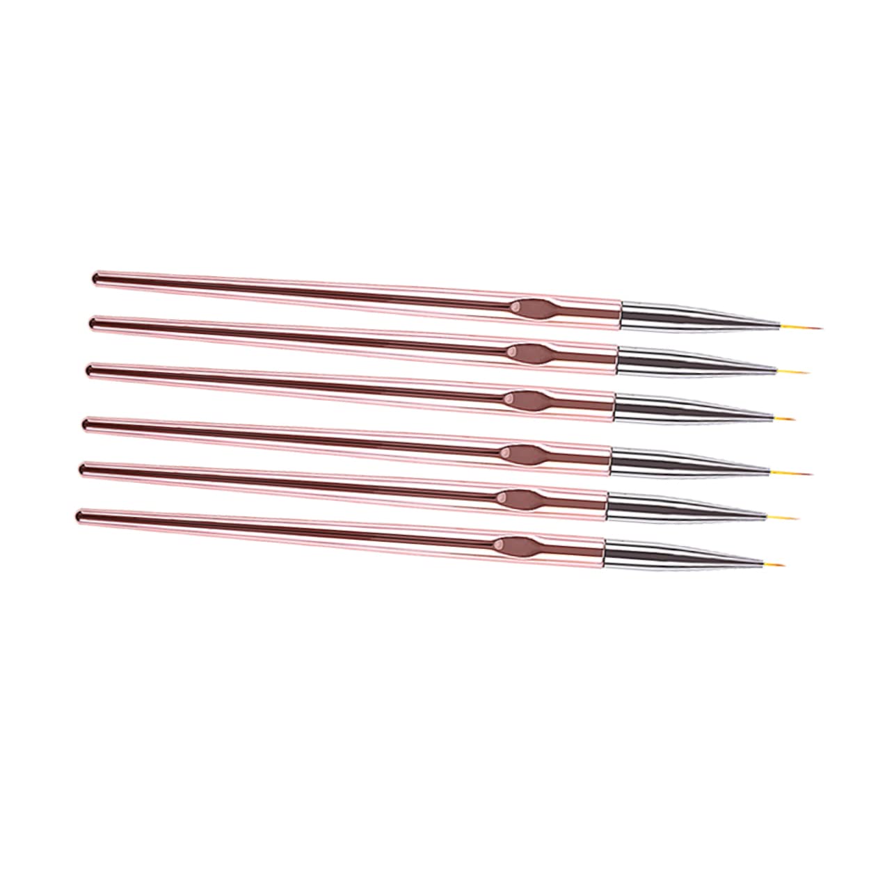 Healeved 6sets Pennarelli Per Nail Art Pennelli Colorati Per Manicure Per Disegni e Decorazioni Unghie Per Professionisti e Principianti