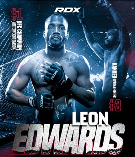 RDX PU Leder MMA Handschuhe Sparring Kampf Freien UFC Kunst Martiaux Boxsäcke Training Kickboxing XL Blau - blau