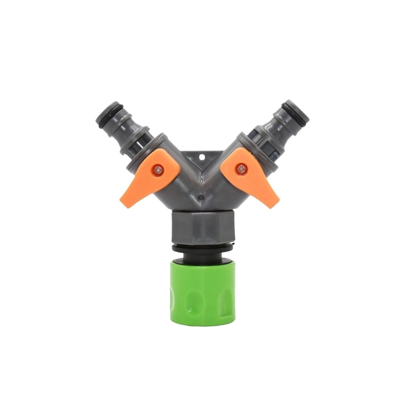 Evwgnpqrv Gray F Faucet Hose Splitter, 2 Pcs Multicolor 1/2 3/4 Thread Garden Y Hose Tap Water Splitter Adjustable Switch Joints(Gray F)