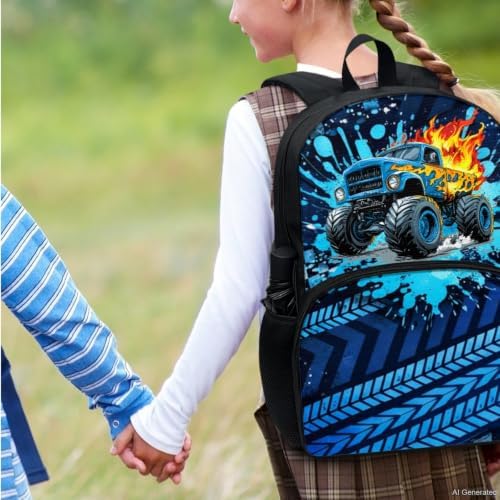 Glomenade Cartoon Tractor Backpack for Boys School Bag, 4 in 1 — view 6