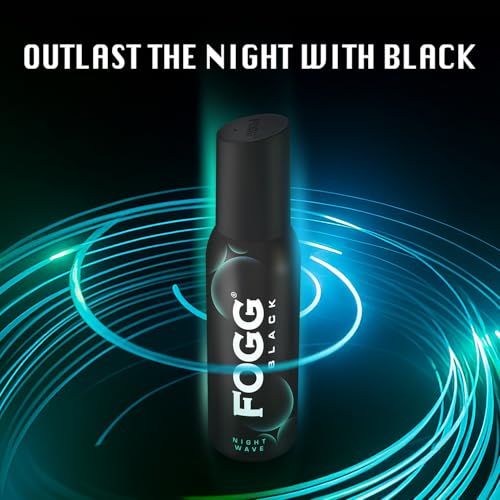 Image of Fogg Black Night Wave |No Gas| Long Lasting Perfume Deodorant Spray for Men & Women-120 ML