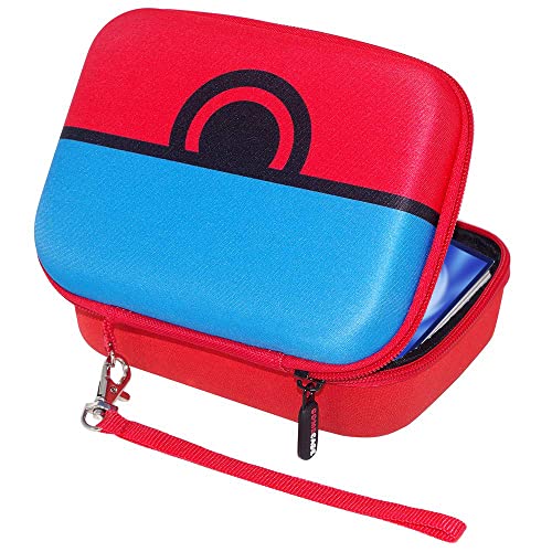 Comecase Trading Card Storage Case - Hard-Shell Carrying Holder Bag For Pmtcg, Magic Mtg, For Skyjo Card Game & More - Holds 400+ Cards - Great Gift For Boys & Girls - Red #TOP1
