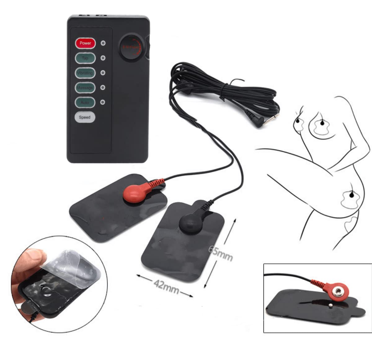 Tapón Anal Eléctrico Electroshock Anillo para el Pene y Testículo Masculino | Electroestimulación Anal Dilatador BDSMs Sex Toy Accesorios Masturbación Juguetes Sexuales para Parejas Mujeres y Hombres