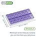 Ezy Dose Weekly (7-Day) Daily AM/PM Pill Organizer, Vitamin Planner, and Medicine Container, Case for Supplements and Fish Oils, Medium Compartments, 2 Times a Day, Purple, BPA Free