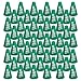 Anderson's Green and White Team Spirit Megaphones, 7 Inches, Set of 50, School Colors, Fan Gear, Noisemakers, Cheerleader Accessories, Team Spirit