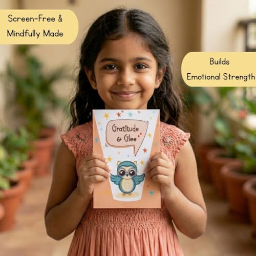 Image of Gratitude & Glee A5 Daily Gratitude Pad for Kids, 40 Pages