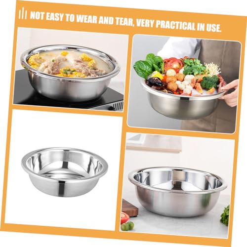 Tazón Grande de Acero Inoxidable para Cocina Multiuso miniatura 3