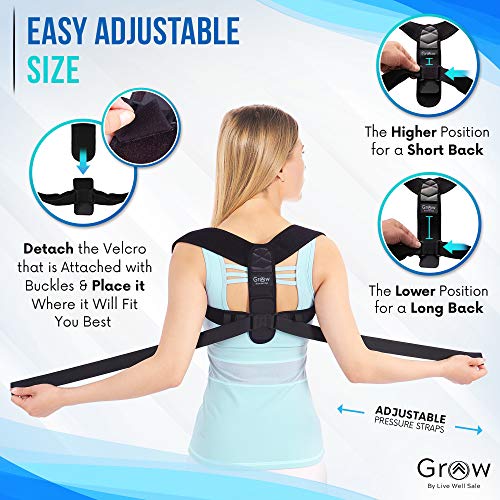 Posture-Corrector-For-Men-And-Women-Adjustable-Upper-Back-Brace-For-Clavicle-Support-and-Providing-Pain-Relief-From-Neck-Back-and-Shoulder-Lightweight-By-Grow-Vitamin