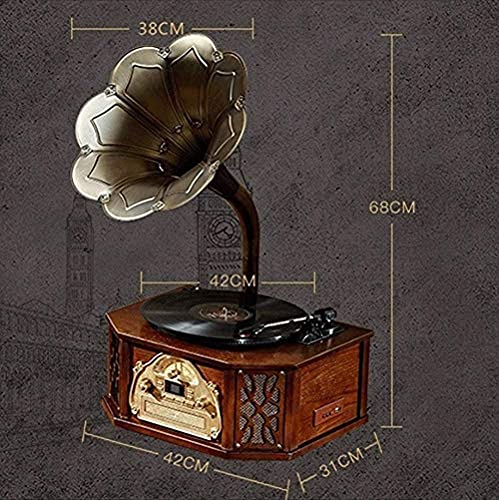 AMZOPDGS Tourne-Disque, Gramophone, Enregistreur Bluetooth Radio Rétro Phonographe Gramophone Tourne-Disque Musique… - Les Beatles, Paul McCartney, John Lennon, RIngo Starr, George Harrison AMZOPDGS Tourne-Disque, Gramophone, Enregistreur Bluetooth Radio Rétro Phonographe Gramophone Tourne-Disque Musique… – Image 3