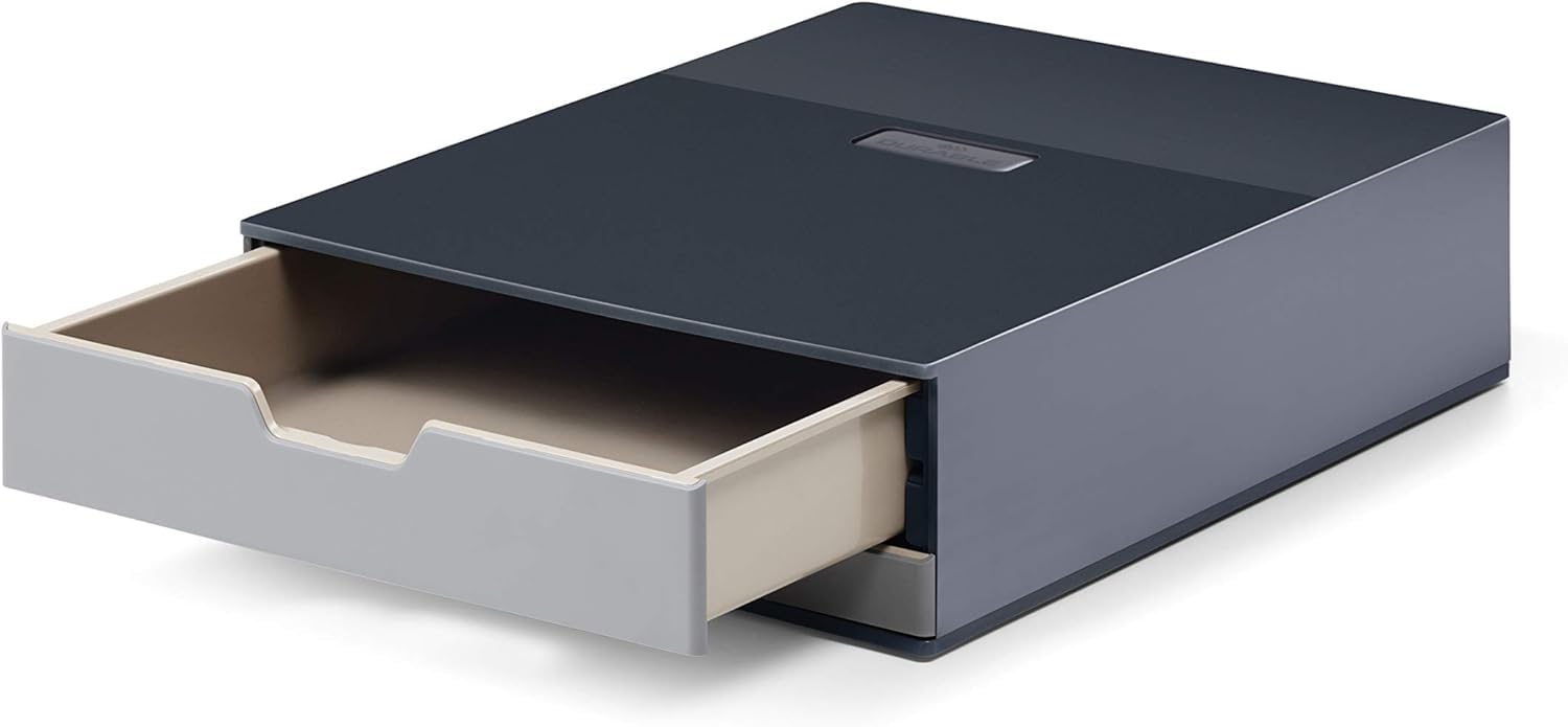 Durable 338358 Caja para café COFFEE POINT BOX S para organizar cápsulas de café, sobres de azúcar,cucharillas, servilletas, bolsas de té y mucho más, antracita