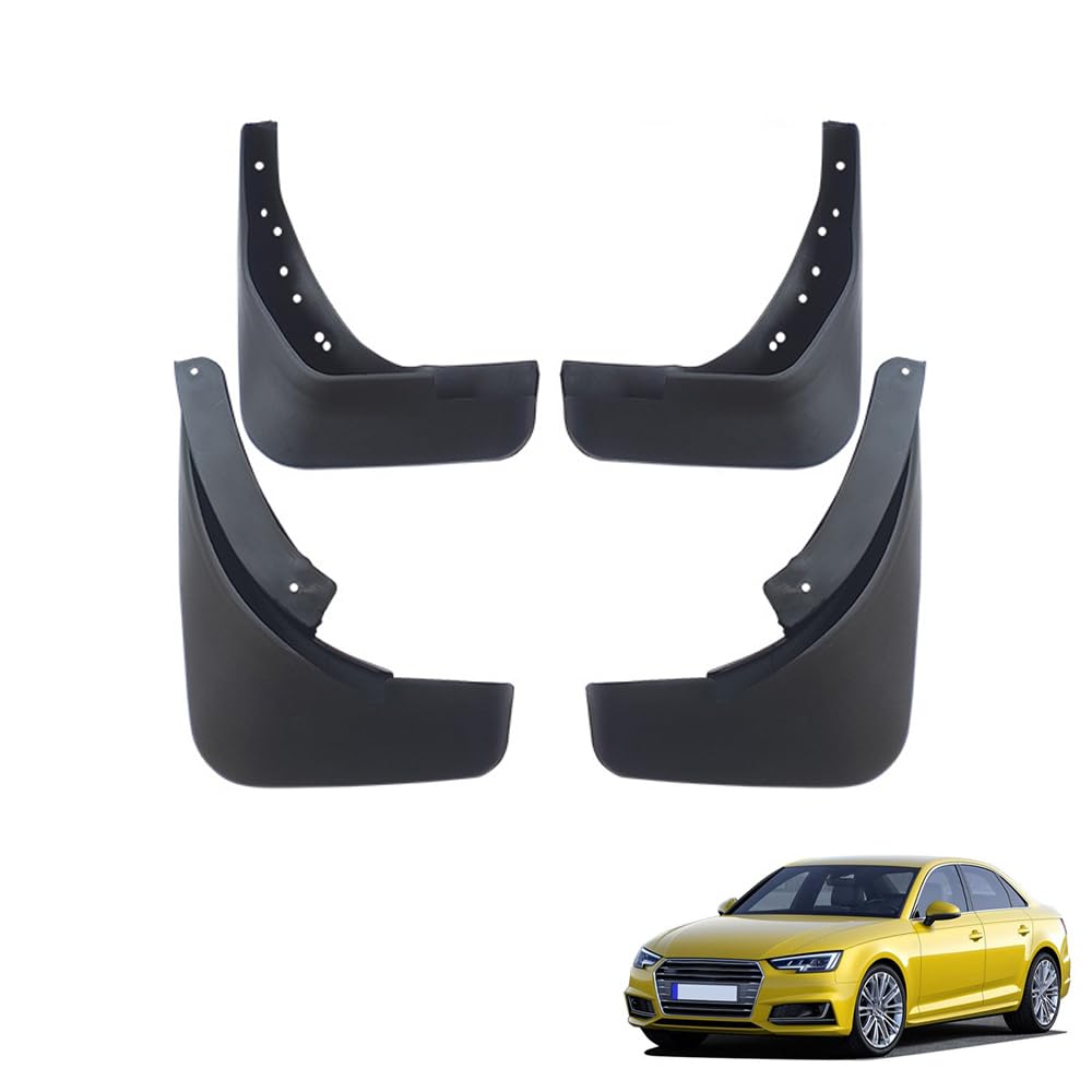 Amhvmu Normal 4Pcs Mud Flaps For Audi A4 2008-2016