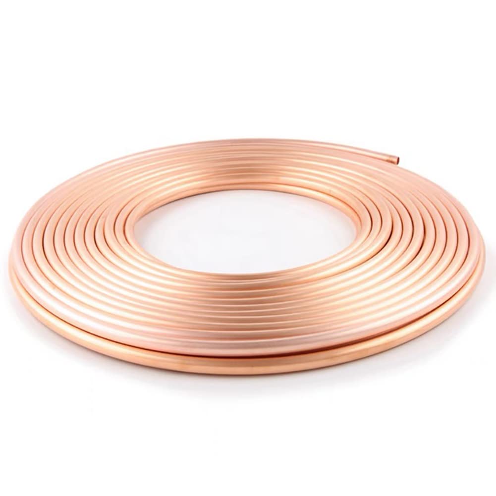 BAIWANLINTubo de Cobre Suave Refrigeración OD14mm16mm19mm20mm22mm25mm28mm Longitud 1m,25mm*1.2mm*1m