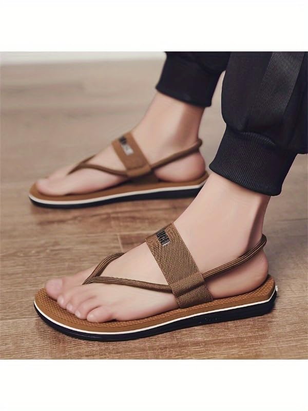 Comfortable Men's Thong Sandals - Casual Non-Slip Flip Flops Shoes with Toe Post for Indoor & Outdoor Walking, Perfect Beach Shoes for Spring and Summer4