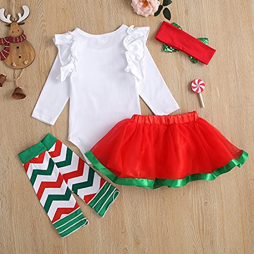Bodysuit+Tutu Skirt+Leg Warmers+Bow Headband Christmas Outfits Set2