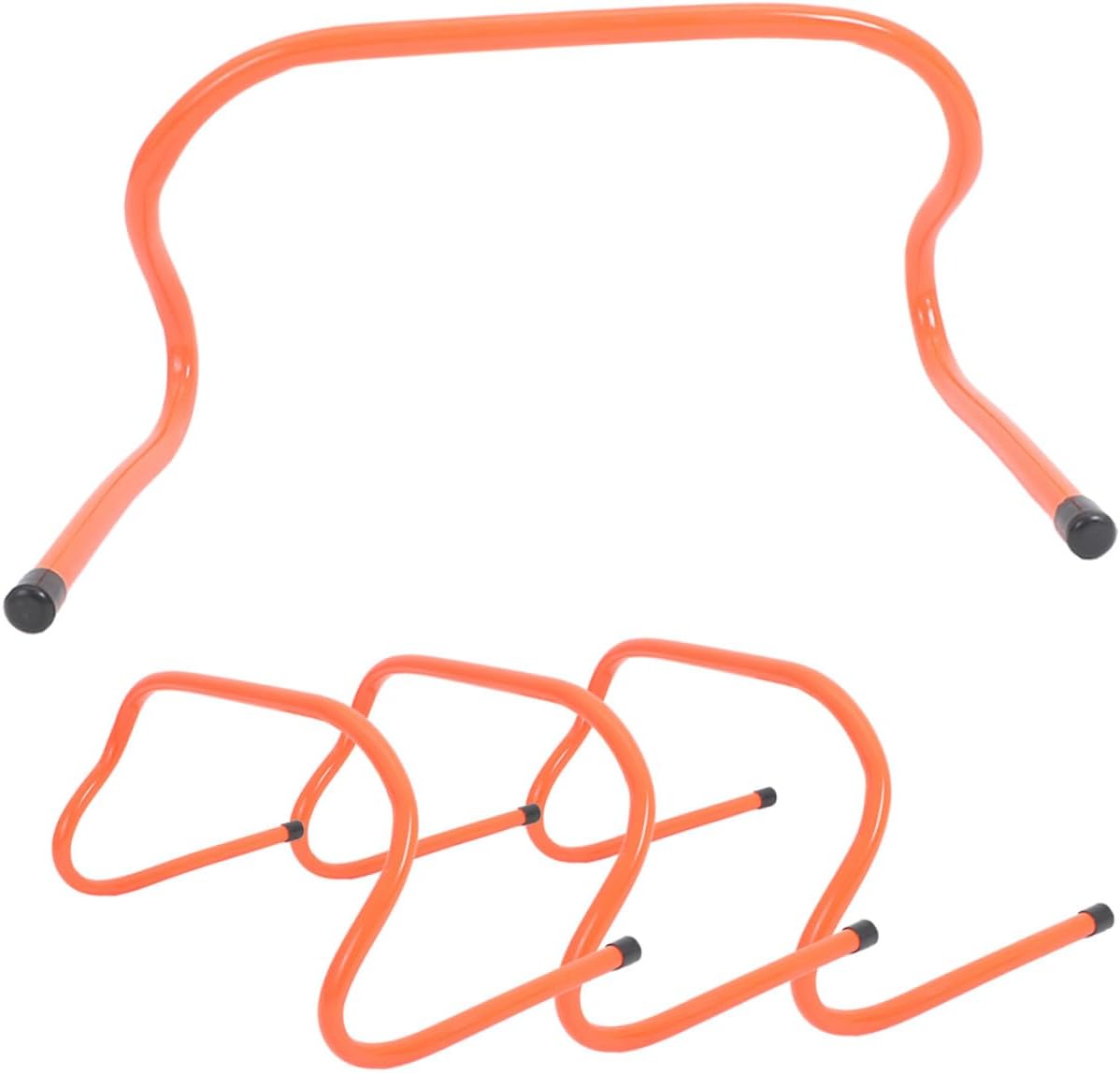 YARNOW 4pcs Agility Training Hurdles Set 15cm Plastic Speed and Soccer Training Equipment for Football and Track Running Drills