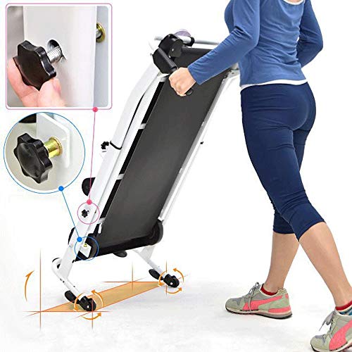 Image of Treadmill,Folding Treadmills for Home with Incline, Mechanical Foldable Walking Machine Home Fitness Equipment Sports Equipment Aerobic Equipment (Red)
