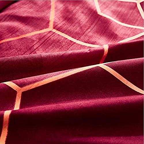Parure de lit double géométrique YB01 avec housse de couette 200x230cm - 4