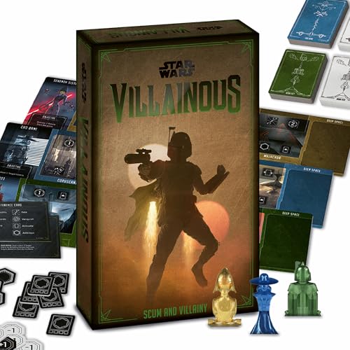 Ravensburger Star Wars Villainous - Scum and Villainy Strategy Board Game - Join Boba Fett, Seventh Sister, or Cad Bane in This Stand-Alone, or Expand with Other Star Wars Villainous Games - Ages 10+