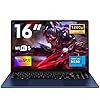 NAIKLULU 17.3 Pollici Computer Portatile Processor N150(1.2 a 3.6Ghz), RAM 16GB SSD 1TB PC Portatile Laptop 2025 Notebook, 1920x1080P/Tastiera Completa Retroilluminata/Webcam/Touchpad/6000Mah