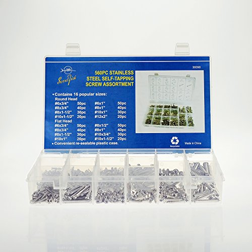 Juego de tornillos autorroscantes de acero inoxidable miniatura 2