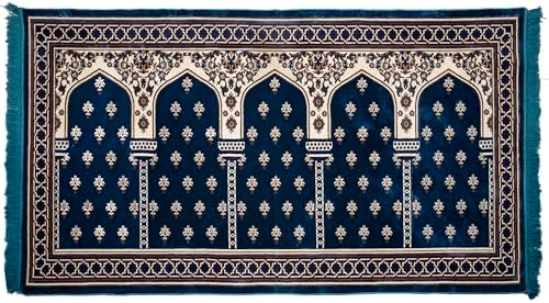 Modefa Turkish Islamic Prayer Rug - Multi Person Janamaz Sajada f...