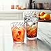 Amazing Abby Iceberg 16-Ounce and 24-Ounce Tumblers (Set of 12), Clear Drinking Glasses, Reusable Plastic Cups, Stackable, BPA-Free, Shatter-Proof, Dishwasher-Safe