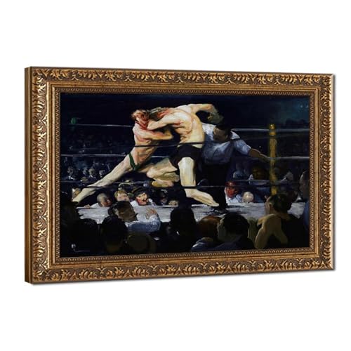 Toile tendue George Wesley Bellows de salon rétro