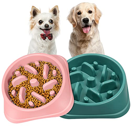 UPSKY Slow Feeder Small Dog Bowls Anti-Slip Puzzle Bowl Feeder ...