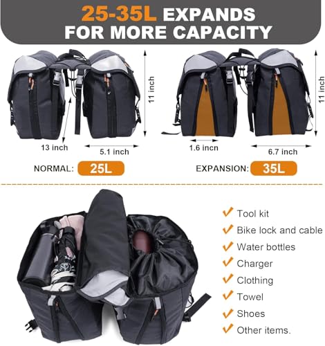 NDakter Waterproof Panniers Bike Bags