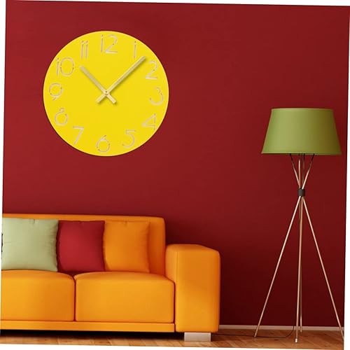 Miniatura 5 de Reloj silencioso para niños, reloj de pared digital grande, reloj de pared digital, funciona con pilas, reloj de pared grande, reloj de pared para