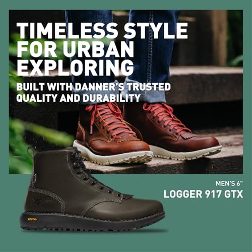 Danner Logger 917 6" Waterproof Hiking Boots for Men - Full-Grain Leather with Breathable Gore-Tex, Vibram SPE Midsole, and 917 Traction Outsole2