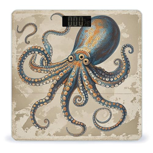 Báscula Digital Retro Octopus para Baño Precisa miniatura 1