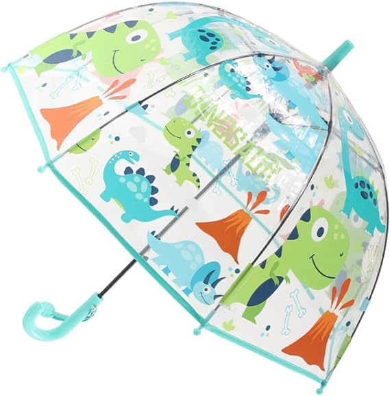 Image of Rainbow Smiling Sun Umbrellas Children Magic Cloud Transparent, See through Dome Umbrella for Children, Umbrella for Girls and Boys, Umbrella for Kids