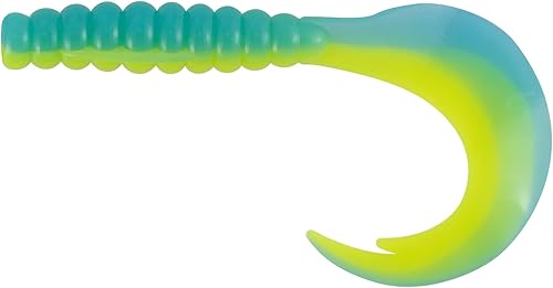 Dr.Fish Paquete de 10 señuelos de pesca suaves de grub, cebos de plástico suave de 3 pulgadas, gusanos de pesca, cebos de cola de cinta, cebo de