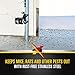 Xcluder Stainless Steel Garage Door Rodent Shield; 1 Door Kit with 8-inch Door Strips (Pack of 2); Keep Rats and Mice Out; Suitable for Residential and Commercial Use