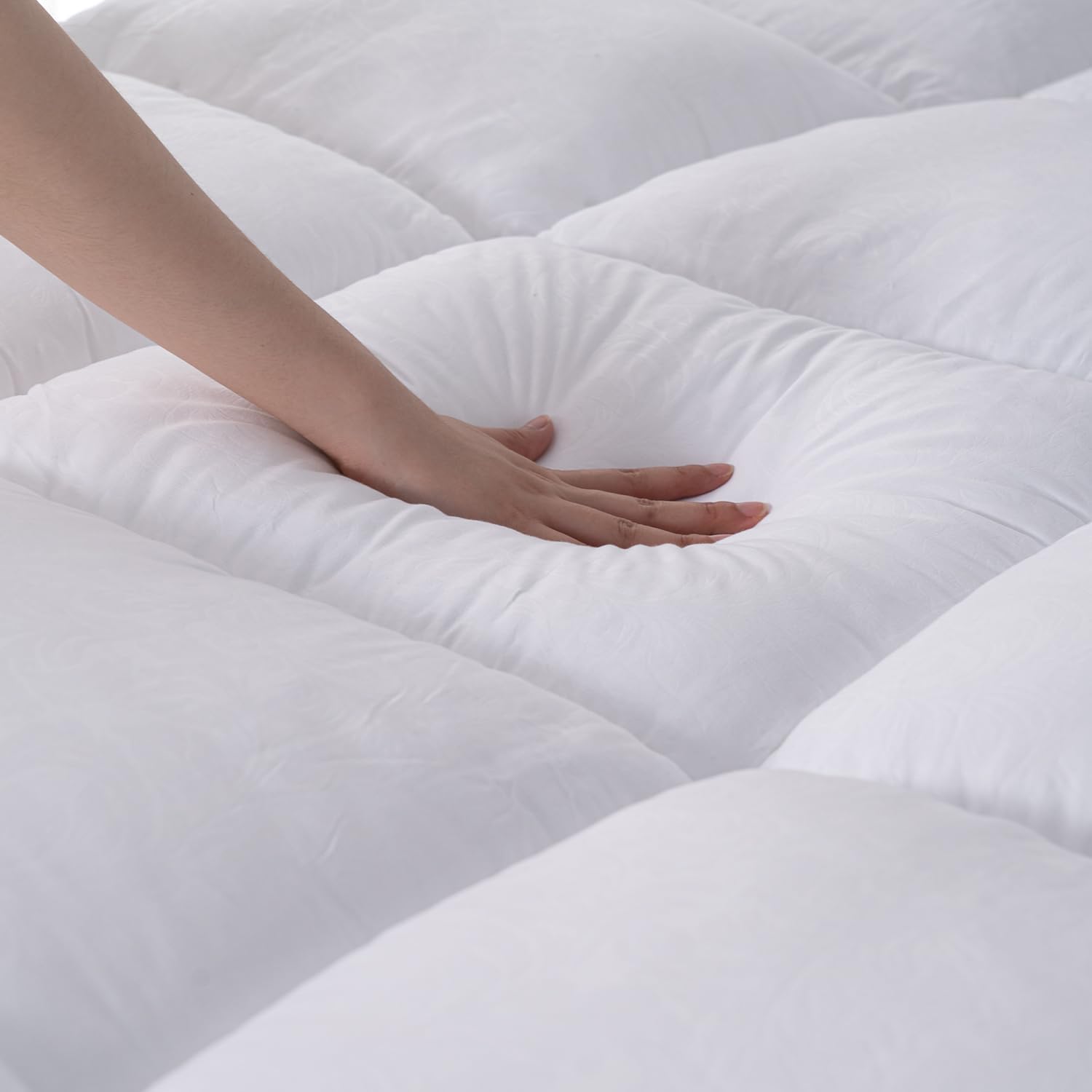 Mattress Topper Full, Cooling Plush Pillow Top Extra Thick