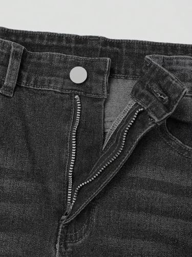 Girl's Flare Jeans Trendy High Waist Stretch Slim Fit Y2K Bell Bottom Denim Pants3