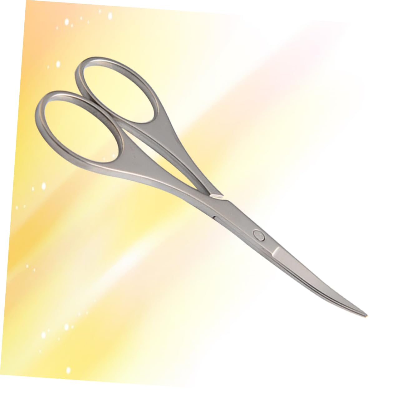 Didiseaon 1pezzi Forbicine Per Sopracciglia in Acciaio Inox Lame Precise Curvate Punte Arrotondate Per Sicurezza Peli Naso Orecchie Indolore Design Pratico Facile Impugnare