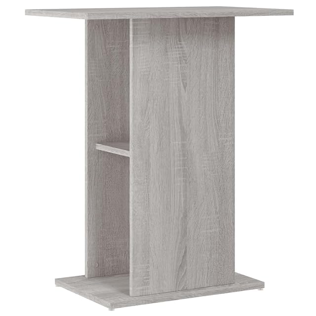 vidaXL Soporte de acuario madera ingeniería gris Sonoma 60,5x36x72,5cm