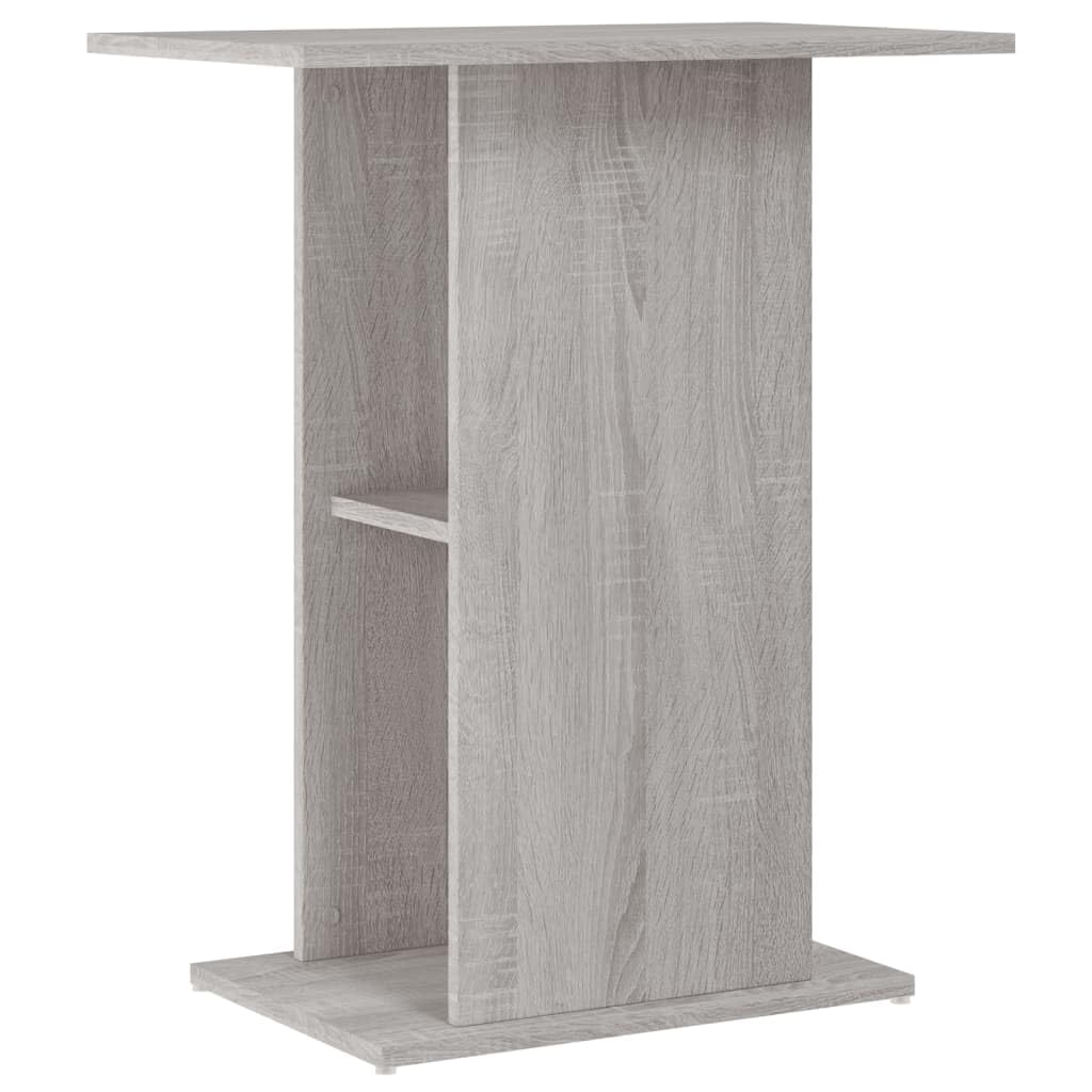 vidaXL Aquarium Stand, Fish Tank Cabinet with Storage, Fish Tank Stand for Home Living Room, Aquarium Cabinet, Grey Sonoma Engineered Wood