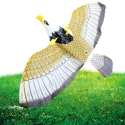 Flying Eagle Vogelscheuche,Vögel verscheuchen fliegenden Drachen, Gartenvogelschreck, Realistisches Taubenschreckgerät, Fliegender Falken-Köder, Falken-Gartendekoration für den Außenbereich