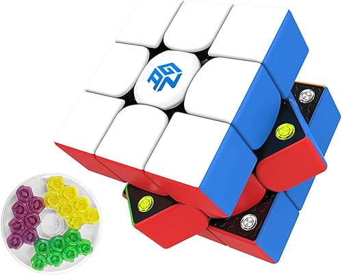 GAN 356 M, cubo magnético de velocidad 3x3 Gans 356M Cubo mágico con GE extra, Gan Cube sin adhesivo (ver. 2020)