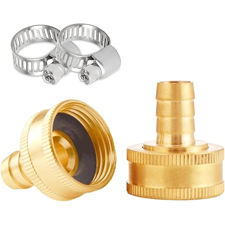 Solid Brass Garden Hose Swivel Fitting 3/4" Inch Female GHT X