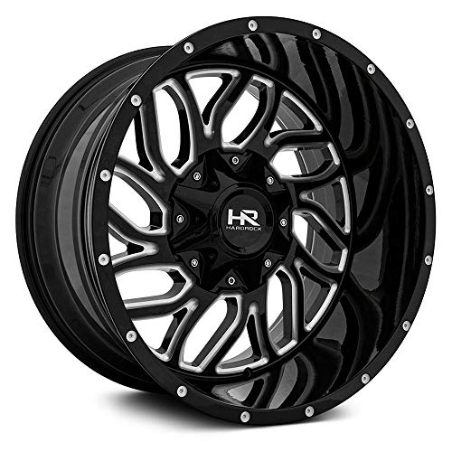 20x12 Hardrock Destroyer Gloss Black Milled 5x127/139.7 ET-51 wheel/rim
