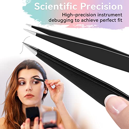 image for FACEMADE Tweezers Set with Scissors and Eyebrow Razor, Eyebrow Tweezer