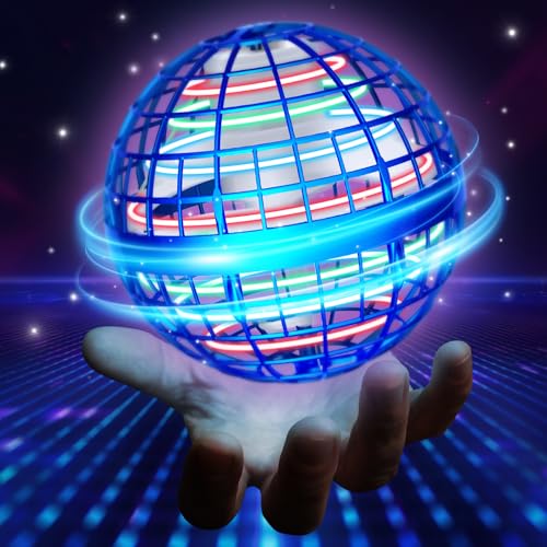 2025 Flying Orb Ball - AI Cool Novelty Gift Galaxy Boomerang Hand Drone Magic Floating Orbit Hover Mini Outdoor Fidget Toy for Boys Girls Teens Kids Blue