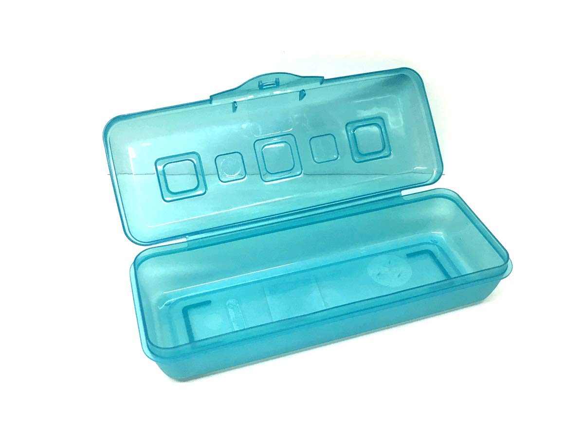 Mini Pencil Box with Splash Tint Lid Set 1721 Pencil Holders Desk Supplies Holders & Dispensers