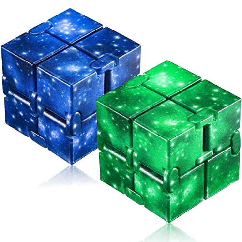 Luiyo Infinity Toy Fidget Cubes - For Boys And Girls, Teens And Adults, Stress Relief, Pack Of 2 #TOP30
